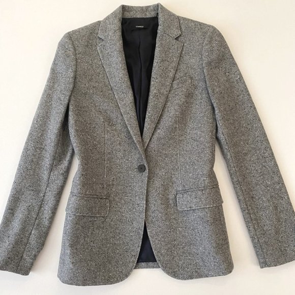 Coveted 00 Theory Staple blazer gray speckle wool, practically new, never worn - Picture 1 of 16